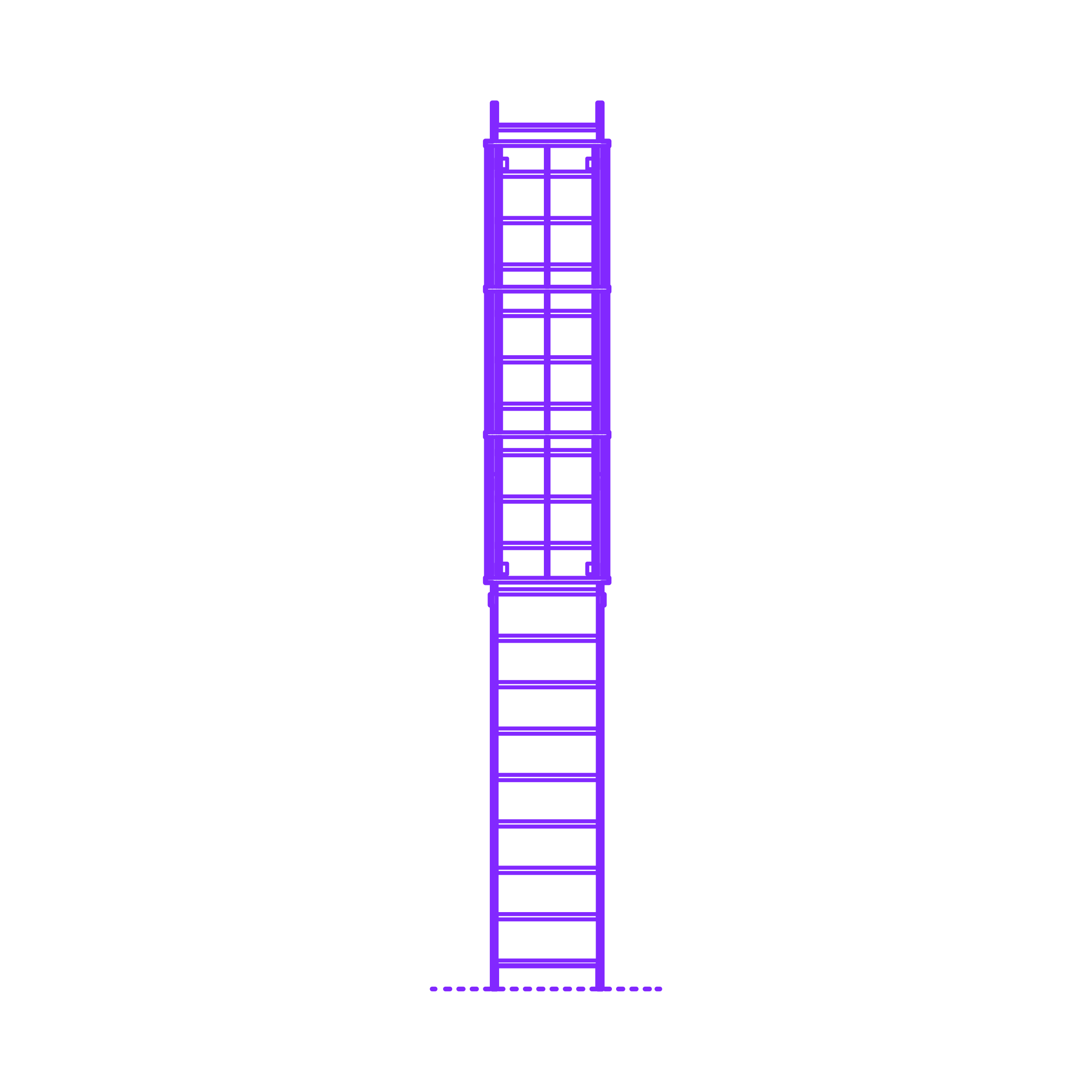 Buildings Access Ladders Dropdown Cage Outline Svg Vector Free Vectors